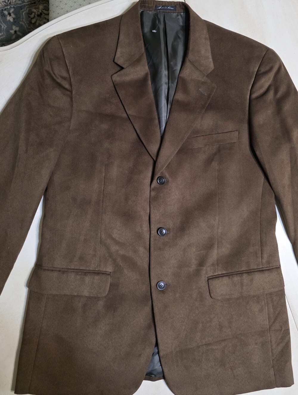 Suede Vintage Alfani Men's Brown Microsuede Blazer Sport Coat Jacket 42L